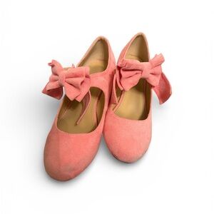 Pink Mary Jane Kitten Women's Heels with Bow